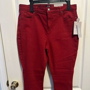 Chico’s NYDJ- Red Jeans Size 14 NWT